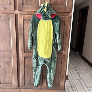 UNBRANDED-Dinasour Costume Jumper With Hood Head Size M